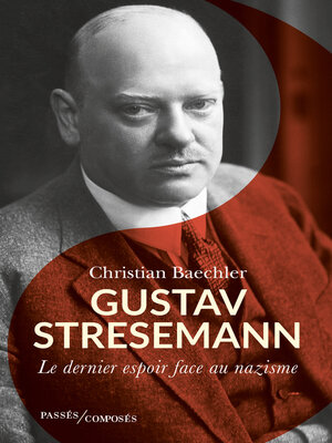 cover image of Gustav Stresemann